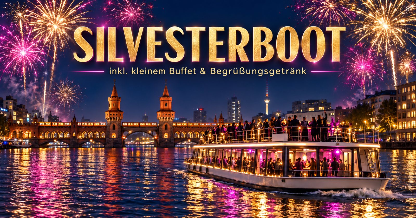 Silvesterboot – Silvesterparty auf der Spree am 31.12.2026