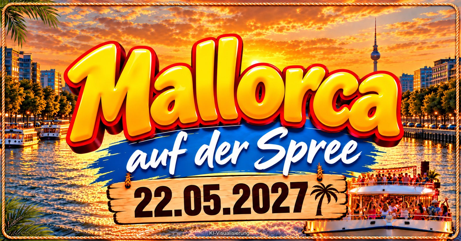 Mallorca auf der Spree – Party-Bootstour am 22.05.2027
