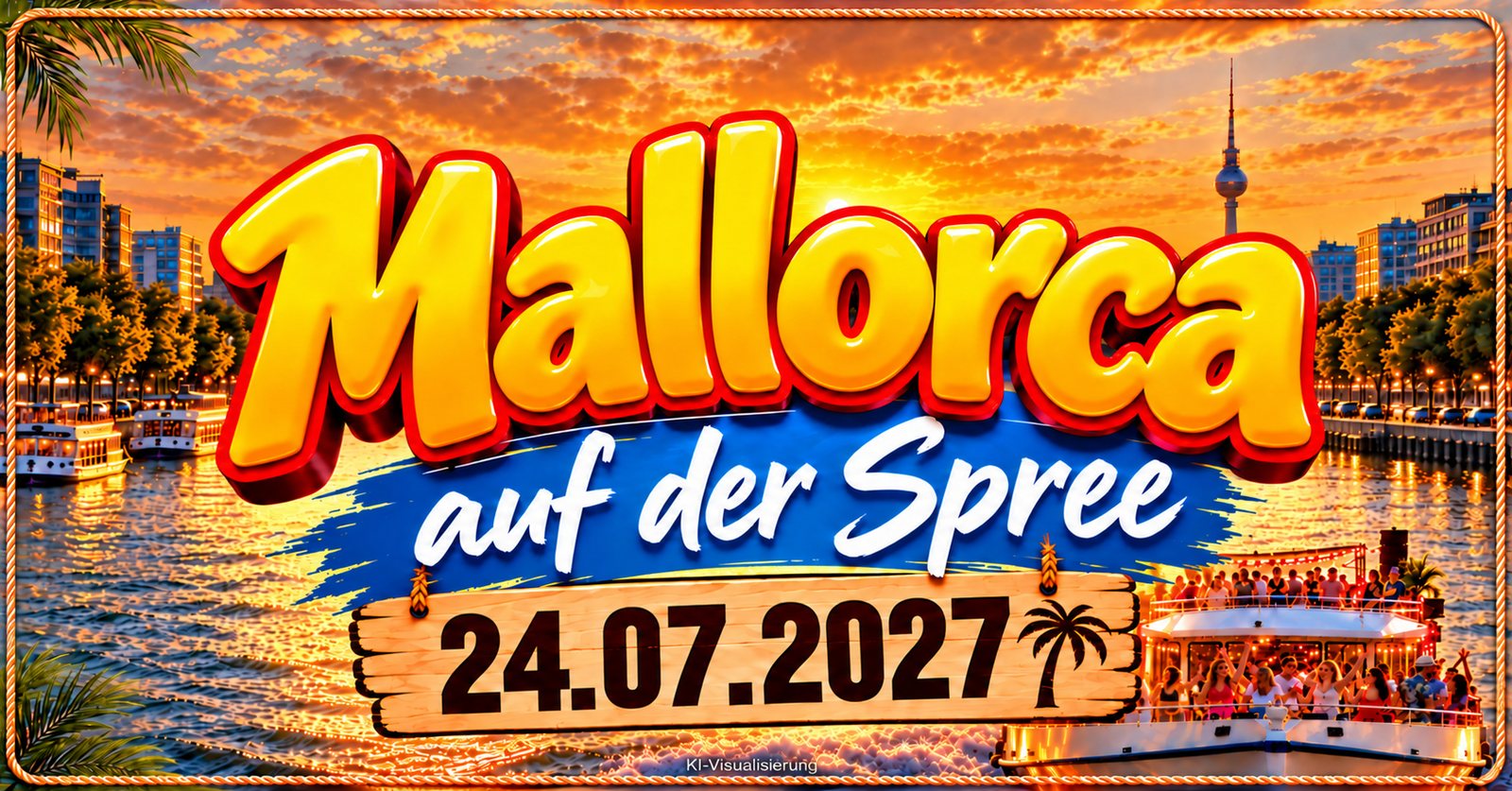 Mallorca auf der Spree – Party-Bootstour am 24.07.2027